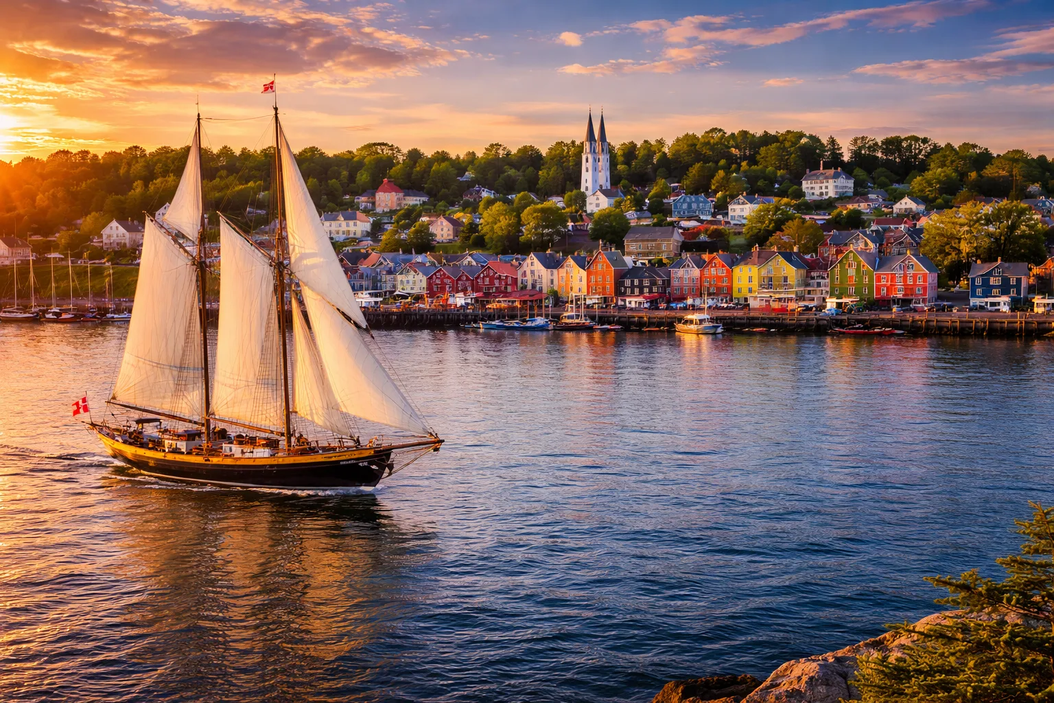 Halifax harbour and the Nova Scotia waterfront
